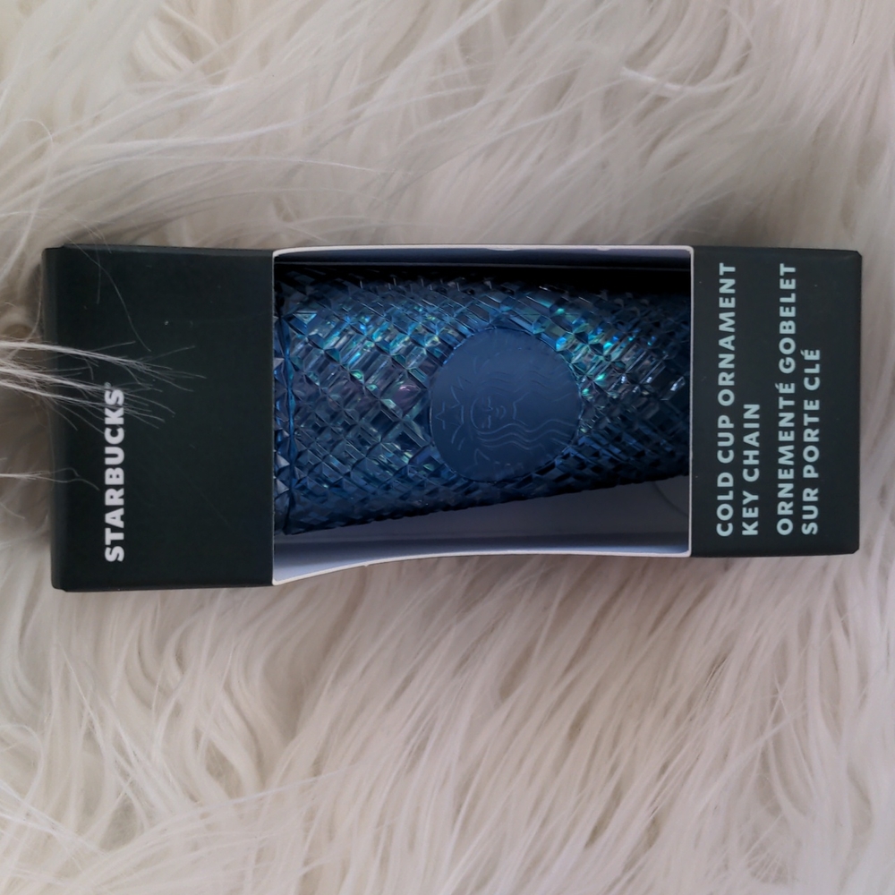 Starbucks Crystal Blue Azure Mini Tumbler Holiday Ornament